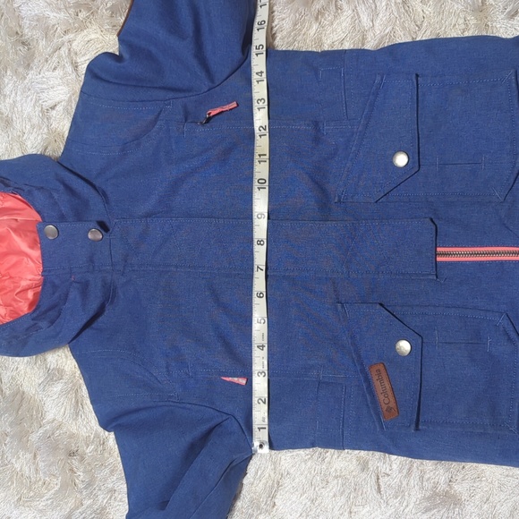 Columbia Boy's Barlow Pass Blue Down Insulated Synthetic Top Jacket XS - Picture 6 of 12